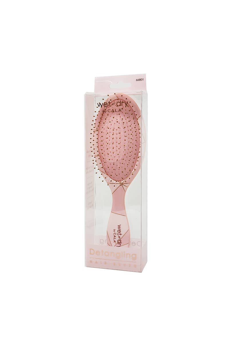 Detangling Hair Brush Pink Geo