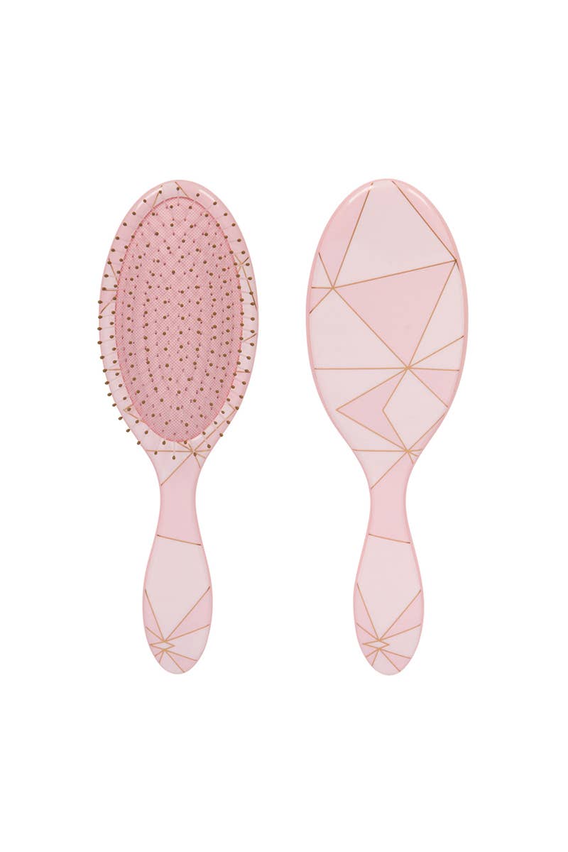 Detangling Hair Brush Pink Geo