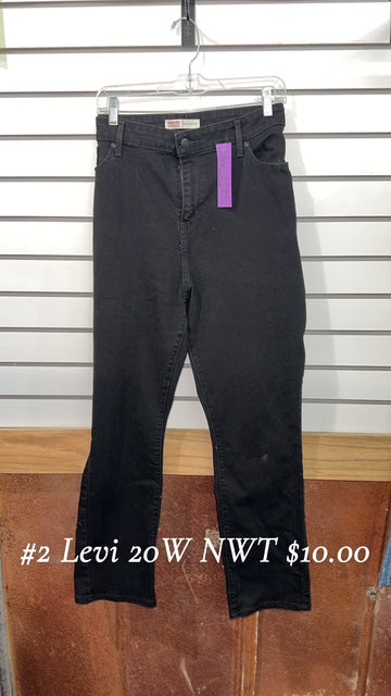 #2 20W NWT Levi Black Pants