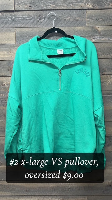 #2 XL VS GREEN PULLOVER OVERSIZED
