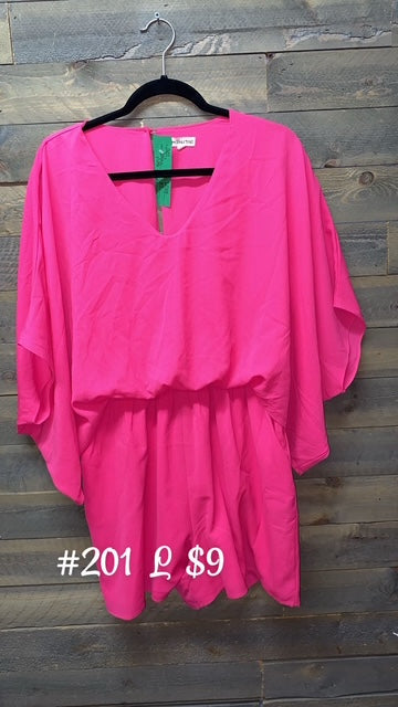 #201 LARGE PINK ROMPER